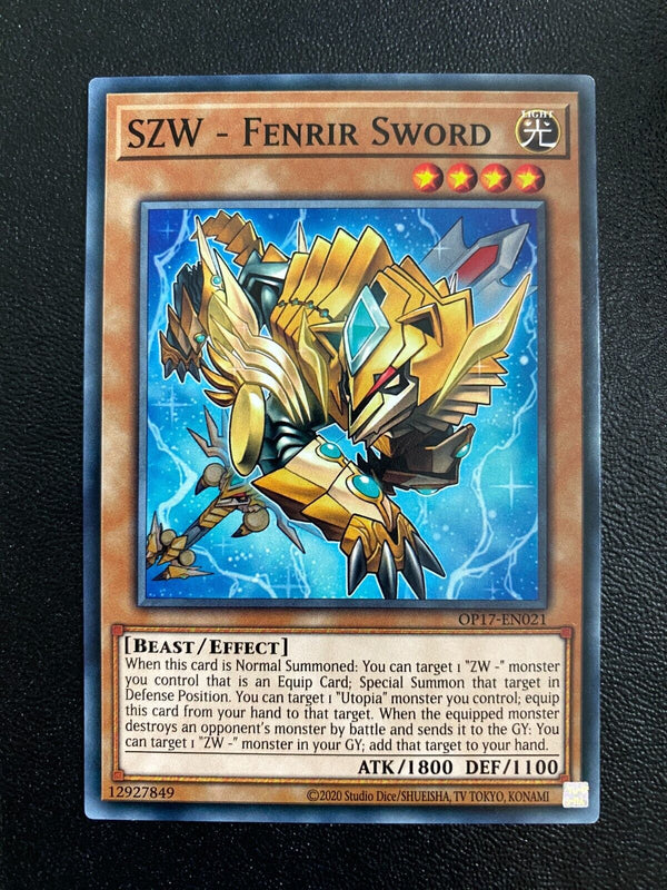 Yugioh SZW - Fenrir Sword OP17-EN021 Common Unlimited Edition NM