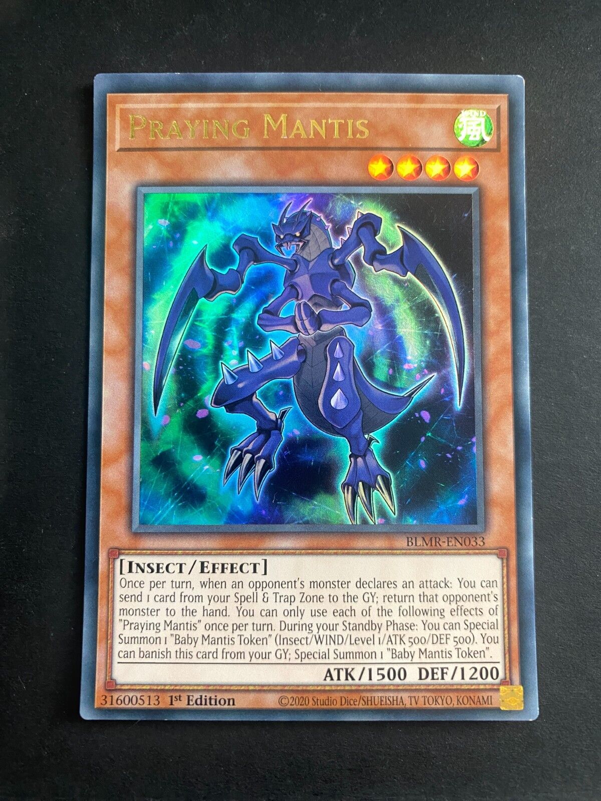 Yugioh Praying Mantis BLMR-EN033 Ultra Rare 1st Edition VLP/NM