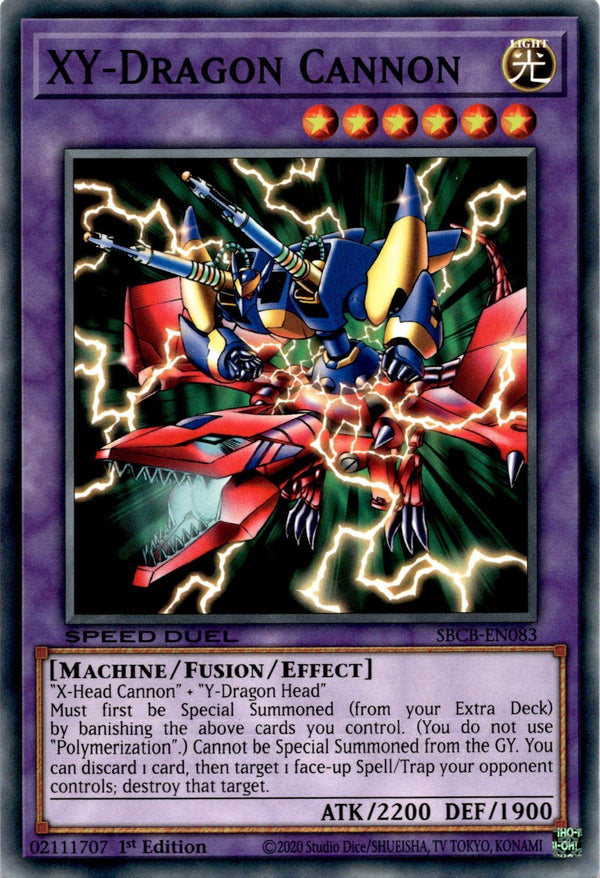 Yugioh XY-Dragon Cannon SBCB-EN083 Speed Duel Common 1st Edition NM