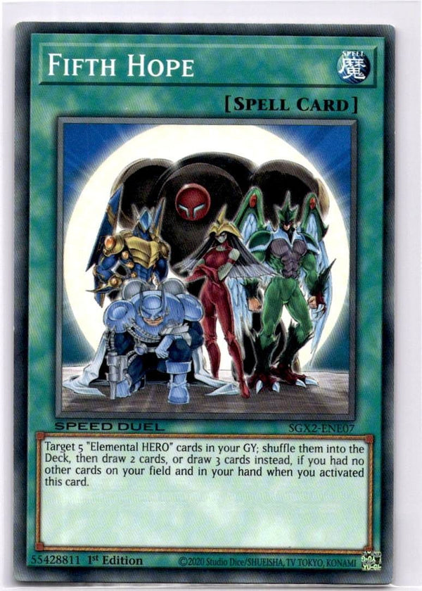 Yugioh Fifth Hope SGX2-ENE07 Common 1st Edition NM