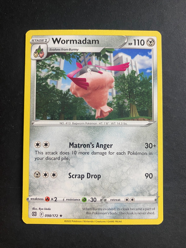 Pokemon Wormadam 098/172 Brilliant Stars Rare Non Holo NM