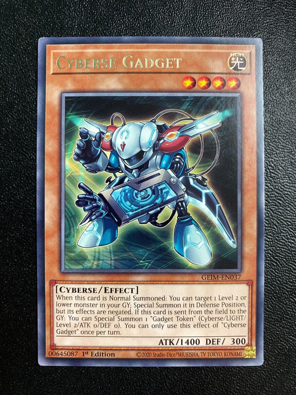 Yugioh Cyberse Gadget GEIM-EN037 Rare 1st Edition VLP/NM