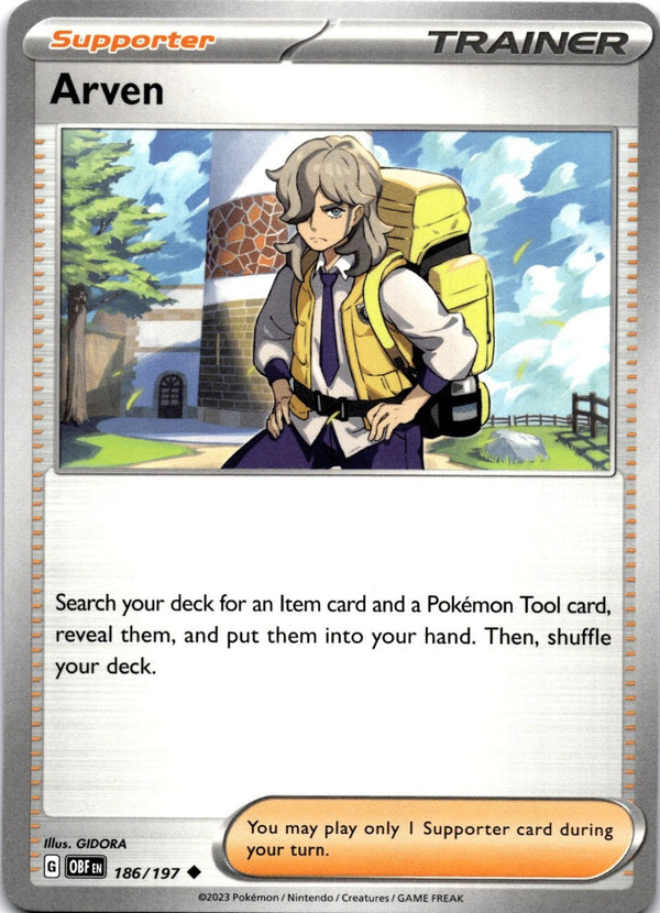 Pokemon Arven 186/197 Obsidian Flames Non Holo NM