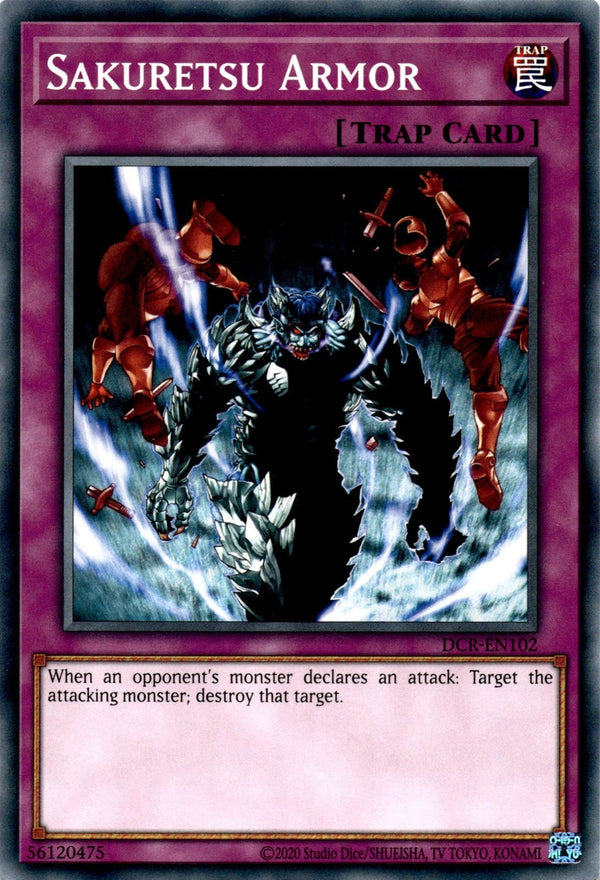 Yugioh Sakuretsu Armor DCR-EN102 Common Unlimited Edition NM