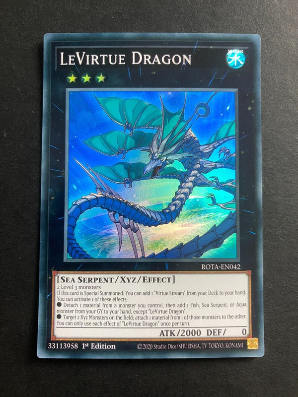 Yugioh LeVirtue Dragon ROTA-EN042 Super Rare 1st Edition NM