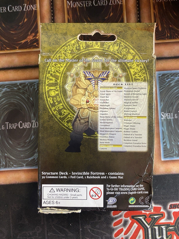 Yugioh Invincible Fortress Structure Deck Unl Ed Factory Sealed (Damaged Box)