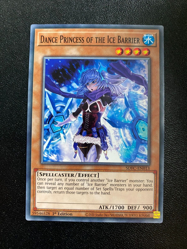 Yugioh Dance Princess of the Ice Barrier SDFC-EN013 Common 1st Edition NM