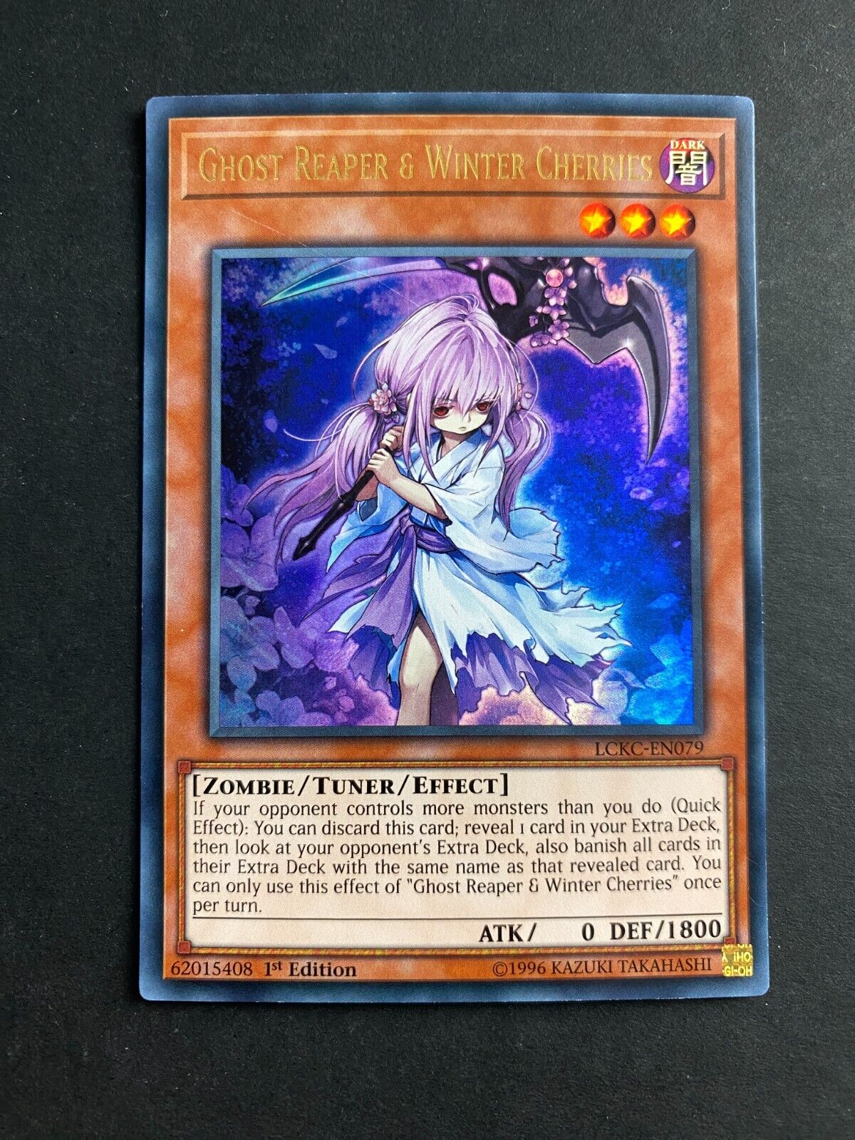 Yugioh Ghost Reaper & Winter Cherries LCKC-EN079 Ultra Rare 1st Edition MP