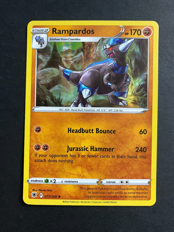 Pokemon Rampardos 077/189 Astral Radiance Holo NM