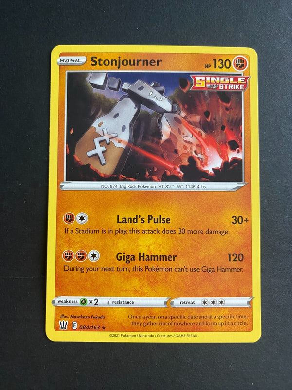 Pokemon Stonjourner 084/163 Battle Styles Rare Non Holo NM