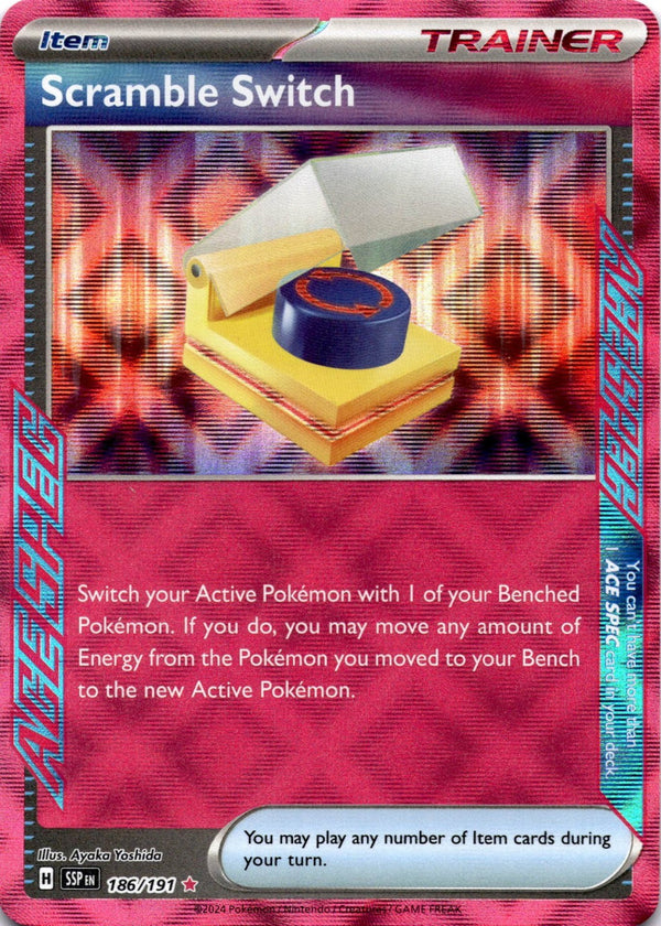 Pokemon Scramble Switch 186/191 Surging Sparks Ace Spec NM