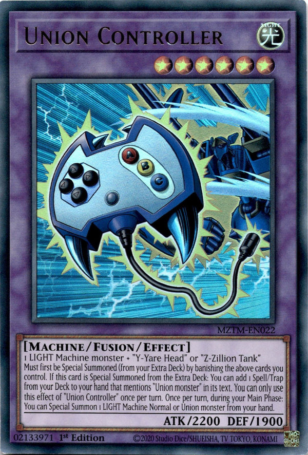 Yugioh Union Controller MZTM-EN022 Ultra Rare 1st Edition NM