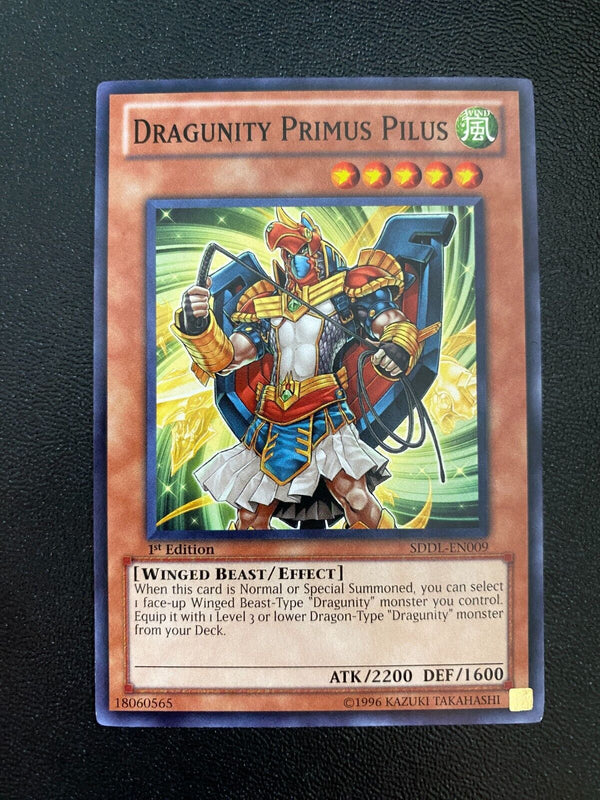 Yugioh Dragunity Primus Pilus SDDL-EN009 Common 1st Edition NM