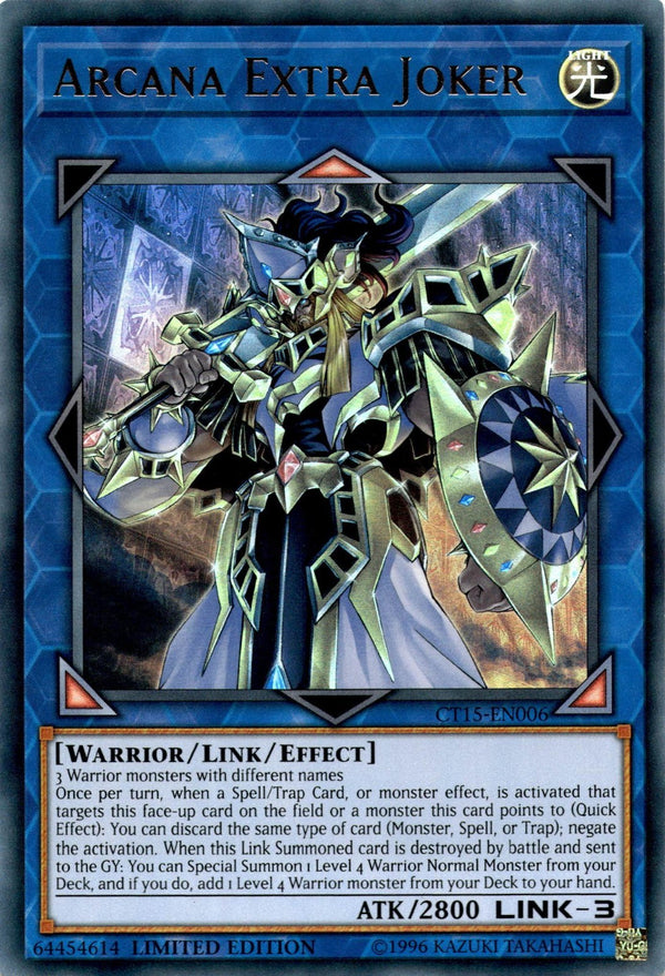 Yugioh Arcana Extra Joker CT15-EN006 Ultra Rare Limited Edition NM