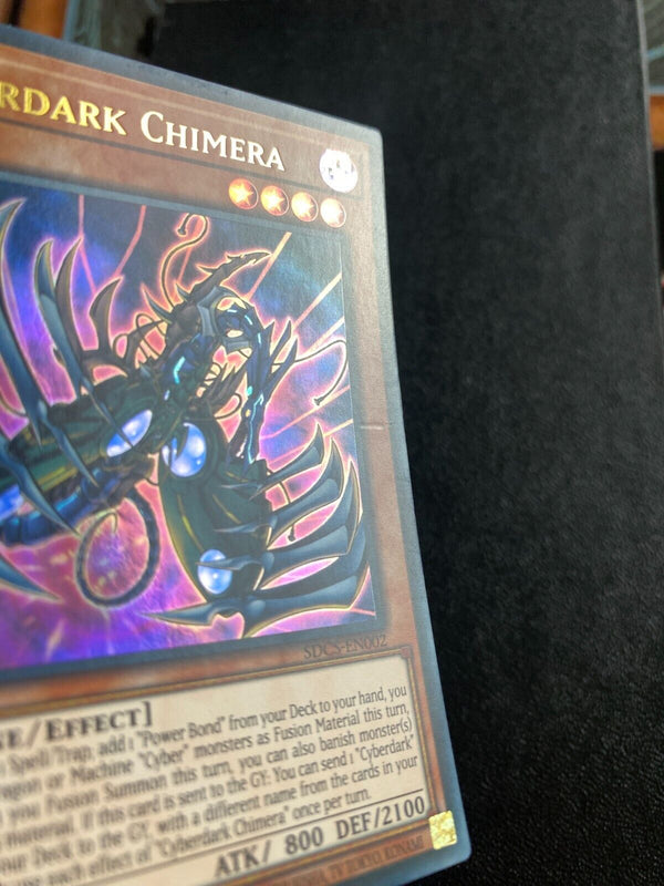 Yugioh Cyberdark Chimera SDCS-EN002 Ultra Rare 1st Edition MP/LP