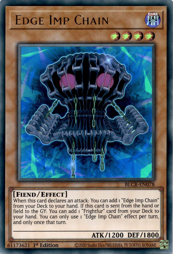 Yugioh Edge Imp Chain BLCR-EN078 Ultra Rare 1st Edition NM