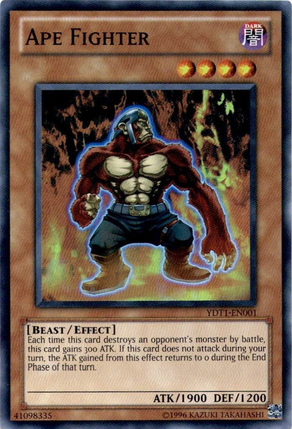 Yugioh Ape Fighter YDT1-EN001 Super Rare Unlimited Edition NM