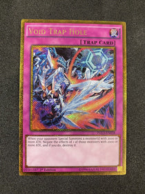 Yugioh Void Trap Hole PGL3-EN038 Gold Secret Rare 1st Edition NM