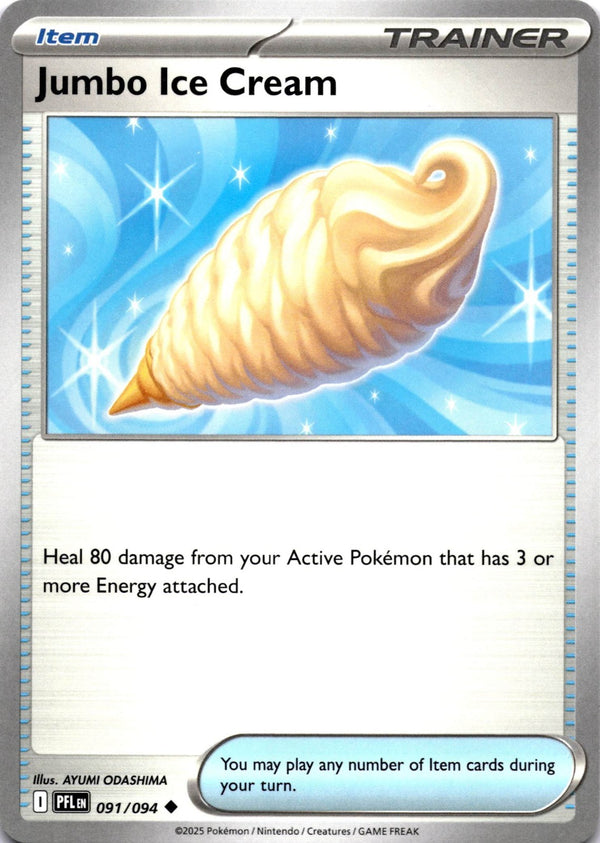 Pokemon Jumbo Ice Cream 091/094 Phantasmal Flames Non Holo NM
