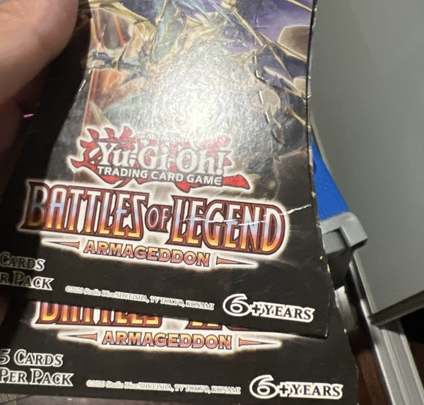 Yugioh Battles of Legend: Armageddon 1st Edition Sleeved Booster Pack Sealed