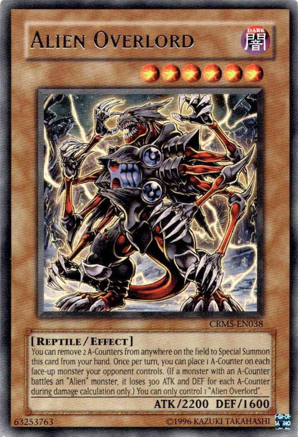 Yugioh Alien Overlord CRMS-EN038 Rare Unlimited Edition LP