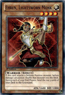 Yugioh Ehren, Lightsworn Monk SDLI-EN011 Common 1st Edition MP/LP