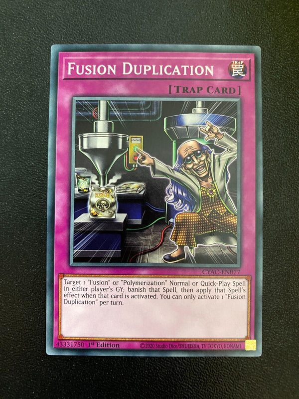 Yugioh Fusion Duplication CYAC-EN077 Common 1st Edition NM