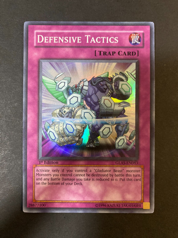 Yugioh Defensive Tactics GLAS-EN083 Super Rare 1st Edition VLP/NM