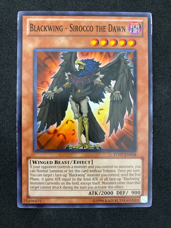 Yugioh Blackwing - Sirocco The Dawn TU07-EN018 1st Edition MP