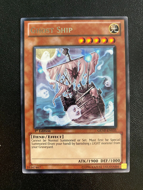 Yugioh Ghost Ship GENF-EN035 Rare 1st Edition LP/VLP