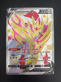 Pokemon Zamazenta V swsh293 Black Star Promos Full Art Holo MINT