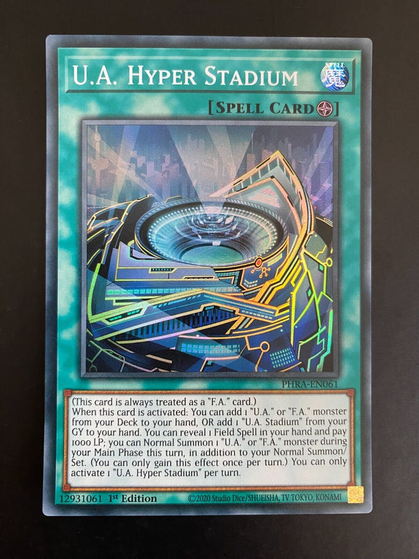 Yugioh U.A. Hyper Stadium PHRA-EN061 Super Rare 1st Edition NM/MINT