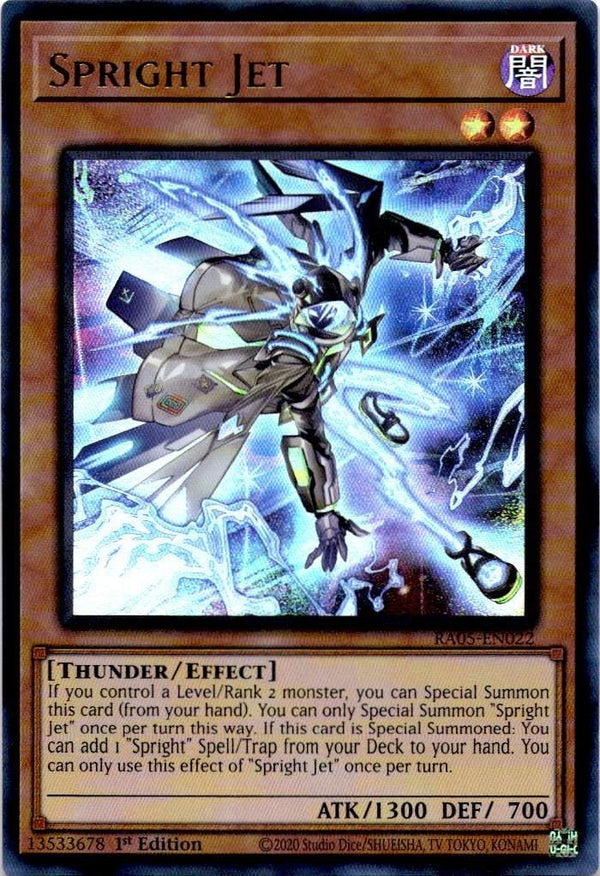 Yugioh Spright Jet RA05-EN022 NA Print Ultra Rare 1st Edition NM