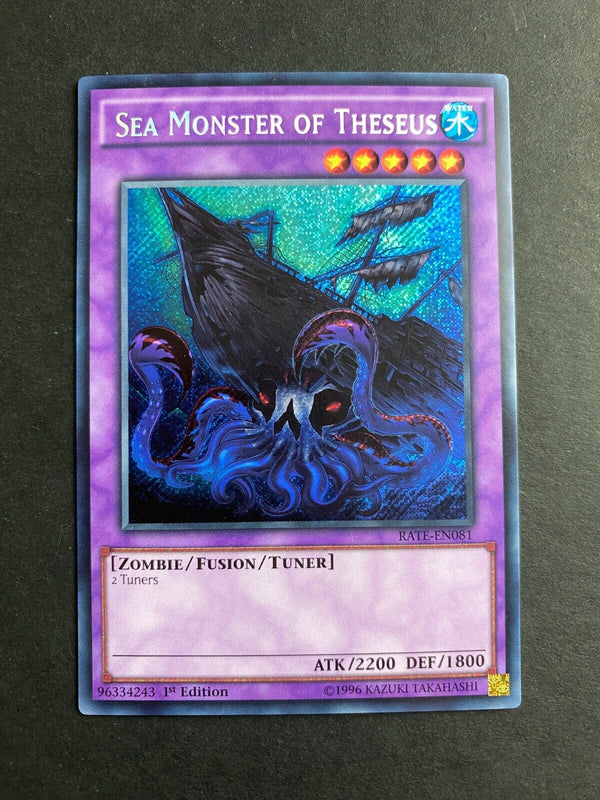 Yugioh Sea Monster of Theseus RATE-EN081 Secret Rare 1st Edition VLP/NM