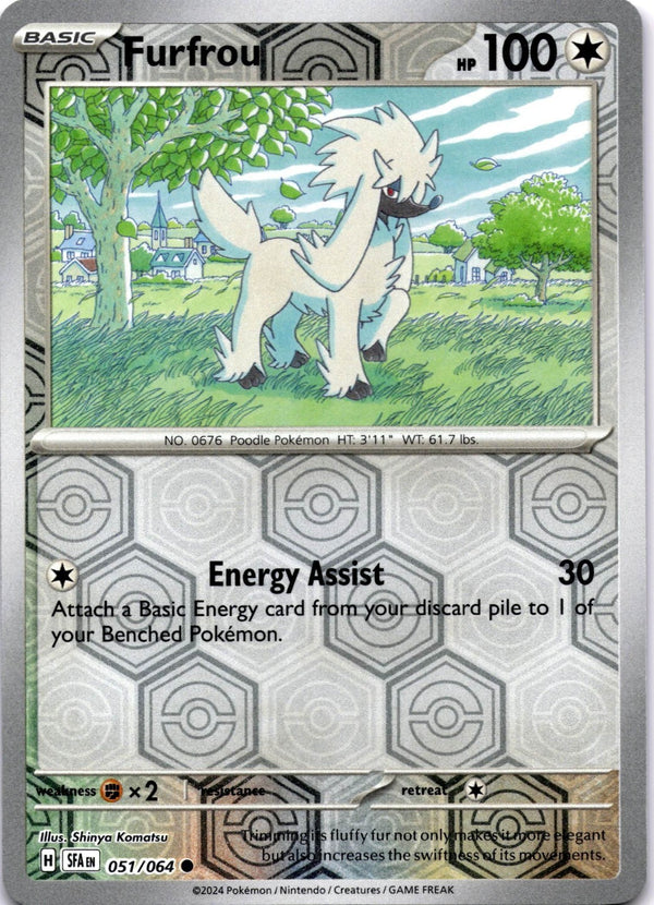 Pokemon Furfrou 051/064 Shrouded Fable Reverse Holo NM