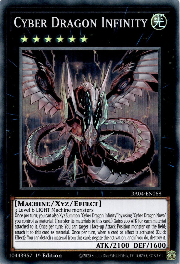 Yugioh Cyber Dragon Infinity RA04-EN068 Super Rare 1st Edition NM