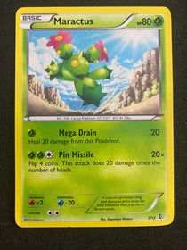 Pokemon Maractus 2/12 McDonalds 2011 Holo LP