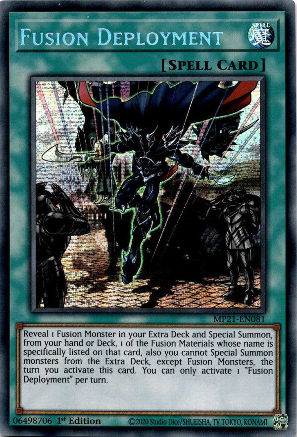 Yugioh Fusion Deployment MP21-EN081 Secret Rare 1st Edition VLP/NM