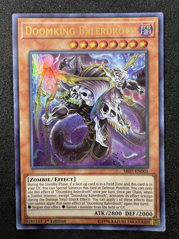 Yugioh Doomking Balerdroch SR07-EN001 Ultra Rare 1st Edition NM