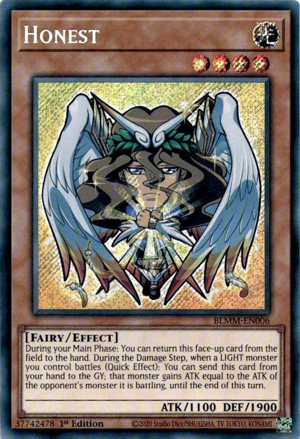 Yugioh Honest BLMM-EN006 Secret Rare 1st Edition NM