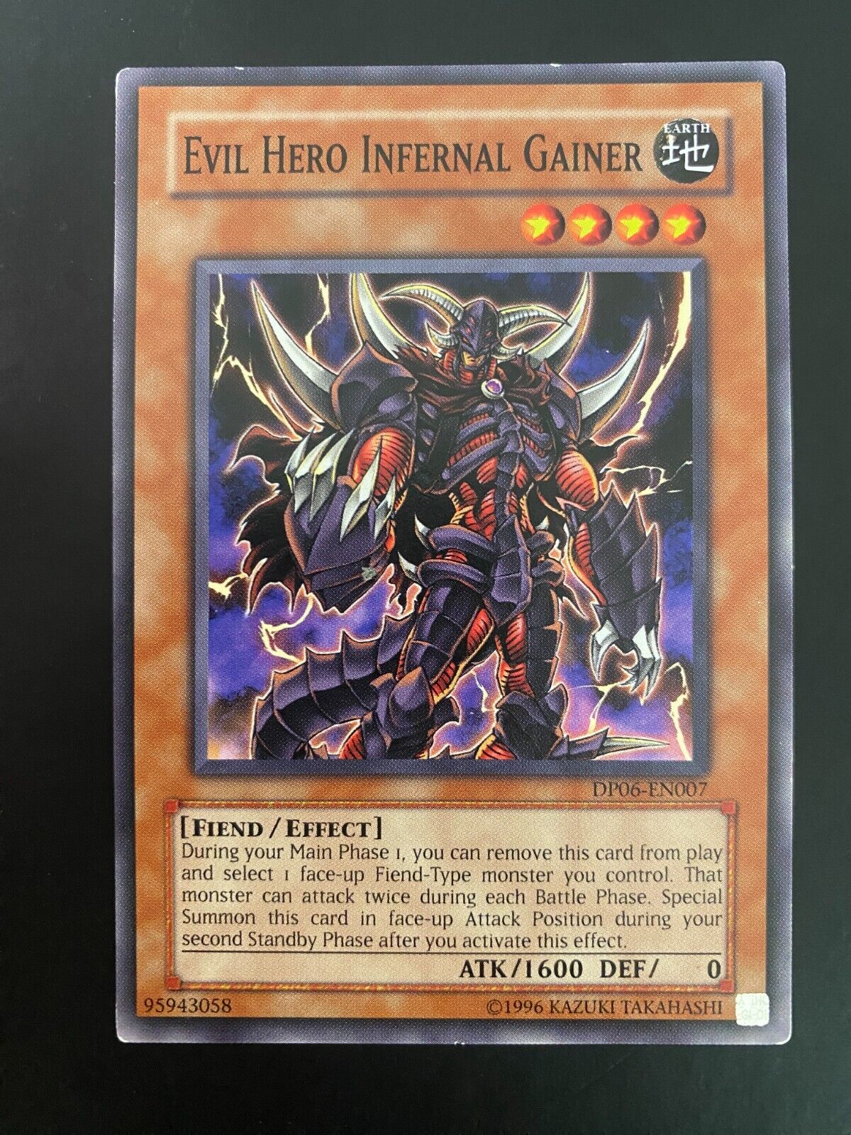 Yugioh Evil Hero Infernal Gainer DP06-EN007 Common Unlimited Edition LP/VLP