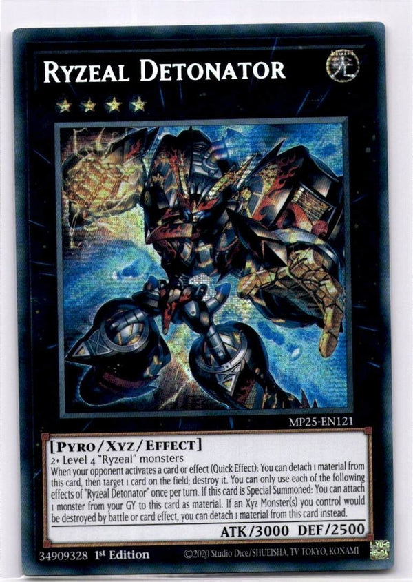 Yugioh Ryzeal Detonator MP25-EN121 Secret Rare 1st Edition NM