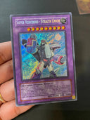 Yugioh Super Vehicroid - Stealth Union GLAS-EN041 Secret Rare 1st Edition LP