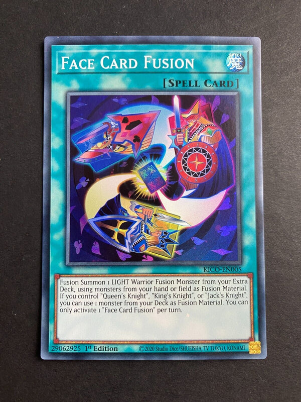Yugioh Face Card Fusion KICO-EN005 Super Rare 1st Edition NM