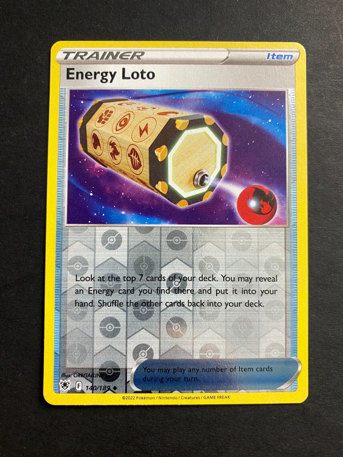 Pokemon Energy Loto 140/189 Astral Radiance Reverse Holo NM