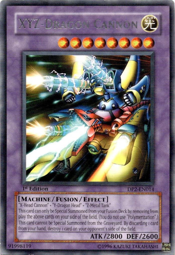 Yugioh XYZ-Dragon Cannon DP2-EN014 Rare 1st Edition VLP/NM