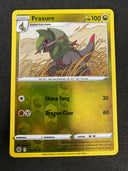 Pokemon Fraxure 111/172 Brilliant Stars Reverse Holo LP