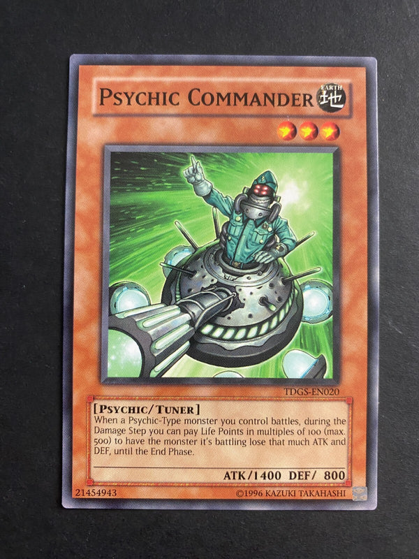 Yugioh Psychic Commander TDGS-EN020 Common Unlimited Edition VLP/NM