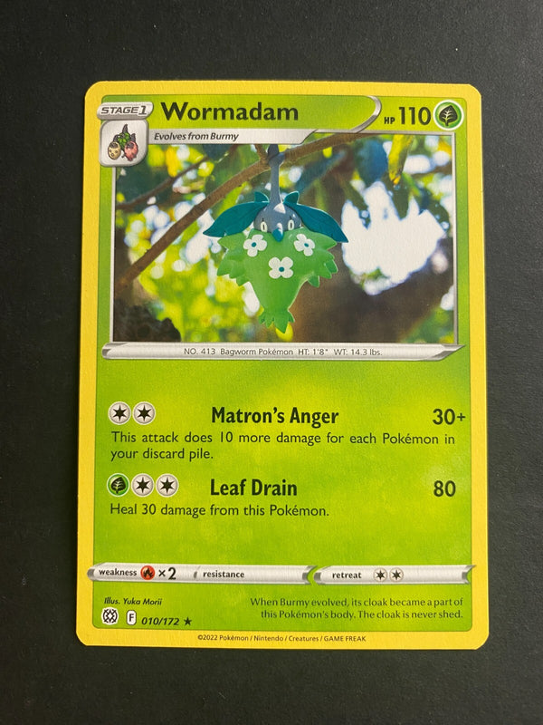 Pokemon Wormadam 010/172 Brilliant Stars Rare Non Holo NM