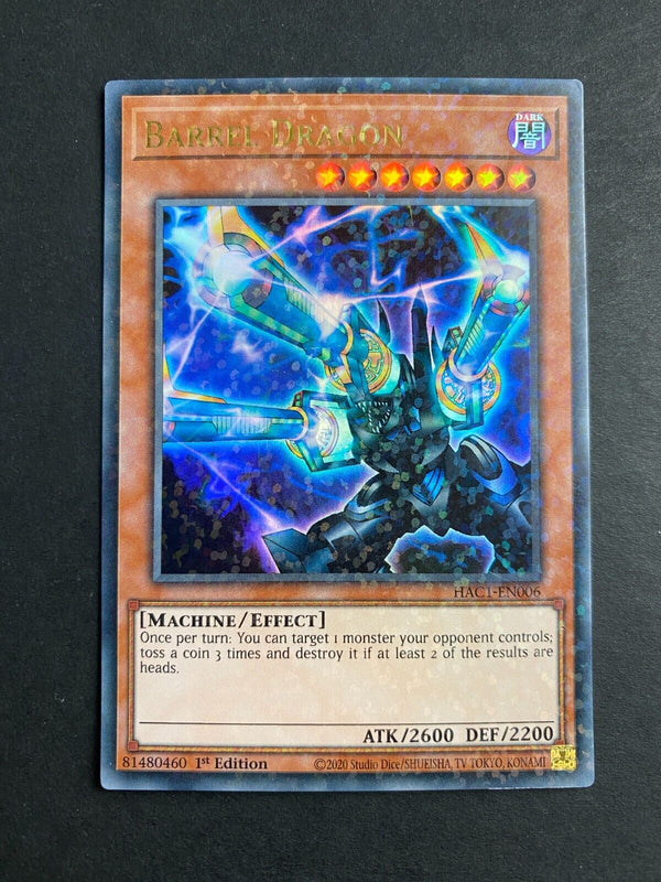 Yugioh Barrel Dragon HAC1-EN006 Duel Terminal Rare 1st Edition NM